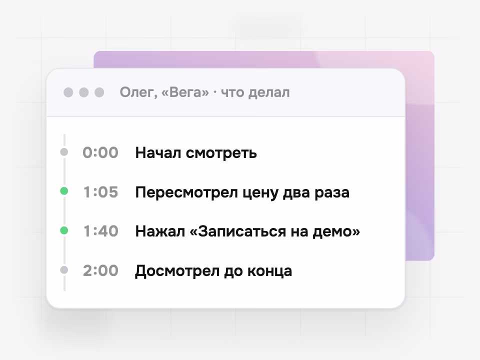 Что зритель делал во время просмотра